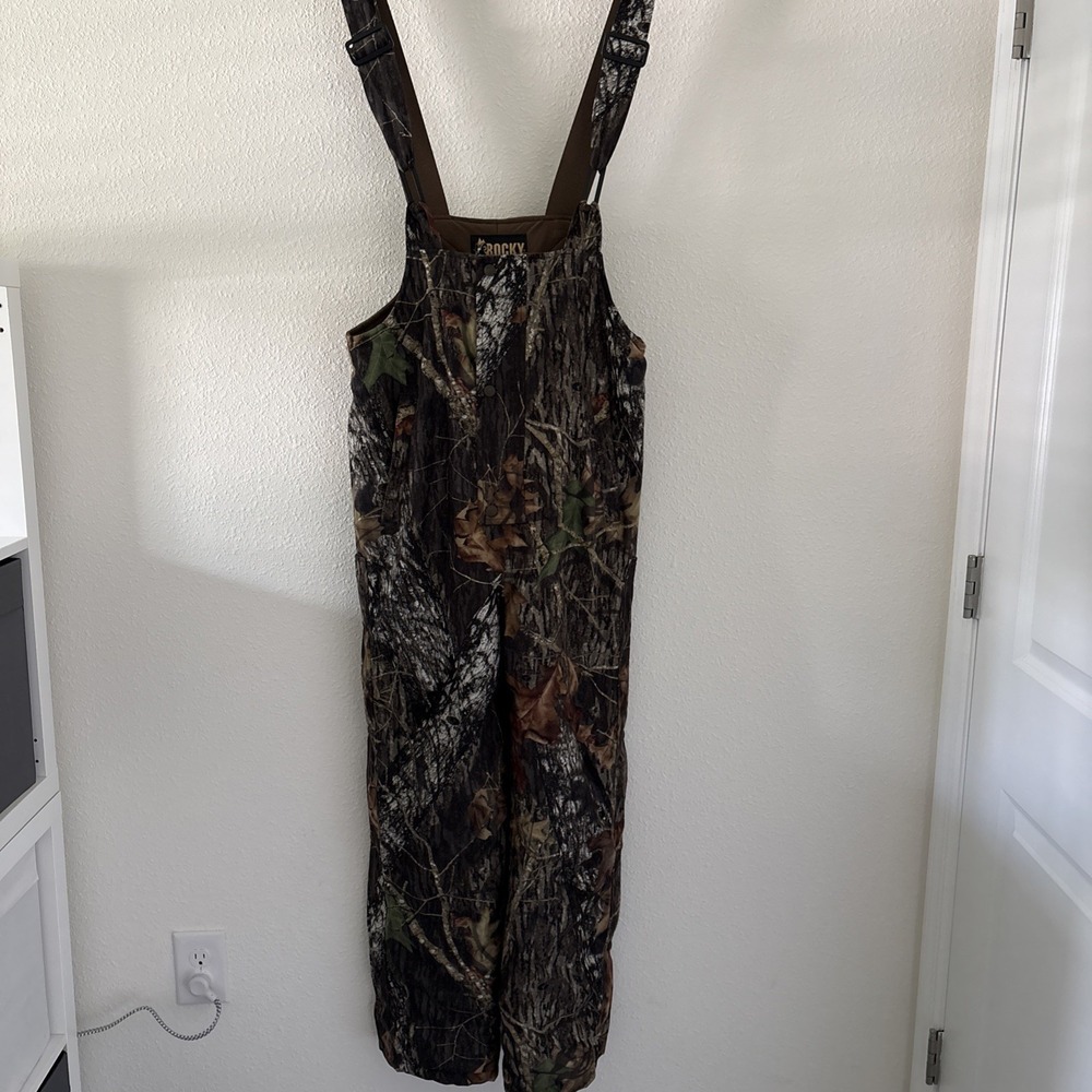 Rocky Camouflage Bib Overalls Men's Size XL‎ Hunting Insulated